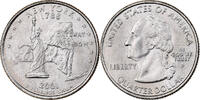 États-Unis Quarter U.S. Mint, Cupronickel plaqué cuivre, KM:318 -