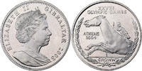 Gibraltar Crown Elizabeth II, Cupro-nickel, KM:1052 -
