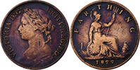 Grande-Bretagne Farthing Victoria, Bronze, KM:753 -