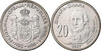 Serbie 20 Dinara Cuivre-Nickel-Zinc (Maillechort), KM:47 -