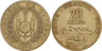 Djibouti 20 Francs Paris, Bronze-Aluminium, KM:24 -