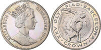 Gibraltar Crown Elizabeth II, Cupro-nickel, KM:66 -