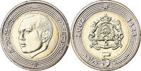 Maroc 5 Dirhams Mohammed VI, Paris, Bimétallique, KM:109 -