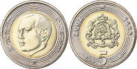Maroc 5 Dirhams Mohammed VI, Paris, Bimétallique, KM:109 -