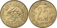 Cameroun 25 Francs Bronze-Aluminium, KM:12 -