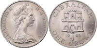 Gibraltar Crown Elizabeth II, Cupro-nickel, KM:4 -