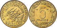 Cameroun 5 Francs Bronze-Aluminium, KM:10 -