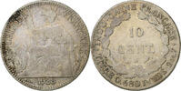 Indochine française 10 Cents Paris, Argent, KM:16.1 -