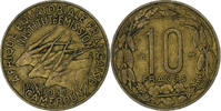 Cameroun 10 Francs Paris, Bronze-Aluminium, KM:11 -