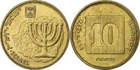Israël 10 Agorot Bronze-Aluminium, KM:158 -