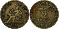 France 2 Francs Chambre de commerce, Paris, Bronze-Aluminium -