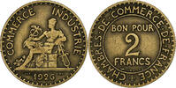 France 2 Francs Chambre de commerce, Paris, Bronze-Aluminium -