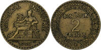 France 2 Francs Chambre de commerce, Paris, Bronze-Aluminium -