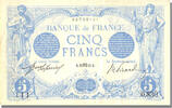 France 5 Francs Billet, 5 F 1912-1917 ''Bleu'', 1912-08-01 -