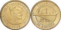 Danemark 20 Kroner Margrethe II, Copenhagen, Bronze-Aluminium -