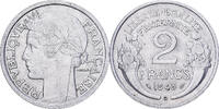 France 2 Francs Morlon, Beaumont - Le Roger, Aluminium, KM:886a.2 -
