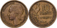 France 10 Francs Guiraud, Paris, Bronze-Aluminium, KM:915.1 -