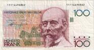 Belgique 100 Francs Billet, KM:142a -