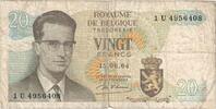 Belgique 20 Francs 1964-06-15, KM:138, B -