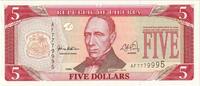 Libéria 5 Dollars UNZ -