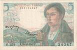 France 5 Francs Berger, 1943-07-22, S.159 -