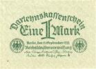 Allemagne 1 Mark Billet, 1922-09-15, KM:61a -