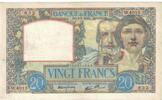 France 20 Francs Science et Travail, W.4015, Fayette:12.14, KM:92b -
