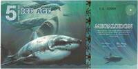 États-Unis Billet Touristique Billet, 2015-01, 5 ICE DOLLAR MEGALODON -