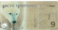 États-Unis Dollar Billet, 9 DOLLAR ARCTIC TERRITORIES -