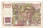 France 100 Francs Jeune Paysan, A.363 49062, Fayette:28.26, KM:128c -