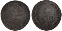 France 30 Sous Monnaie, Bronze -