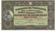 Suisse 5 Franken Billet, 1946-08-31, KM:11l -