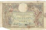 France 100 Francs Luc Olivier Merson, B.61601, B, Fayette:25.33, KM:86b -