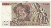 France 100 Francs Delacroix, 938381E.164, Fayette:69BIS.02B -