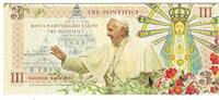 Italie Tourist Banknote Billet, BANCA NATIONAL DEI VALORI 3 PONTIFICI -