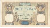 France 1000 Francs Cérès et Mercure, B.2256 148, Fayette:37.7 -