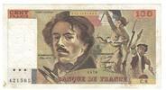 France 100 Francs Delacroix, C.8 421565, Fayette:69.01e, KM:154h -