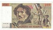 France 100 Francs Delacroix, Y.5644932, Fayette:69.1d, KM:154a -