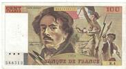 France 100 Francs Delacroix, R.4588513, Fayette:69.1c, KM:154a -