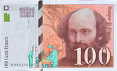 France 100 Francs Cézanne, M 002246293, Fayette:74.01, KM:158a -