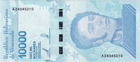 Venezuela 10000 Bolivares Billet, 2019-01-22 -