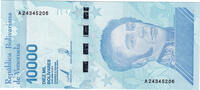 Venezuela 10000 Bolivares Billet, 2019-01-22 -
