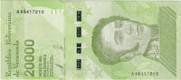 Venezuela 20,000 Bolívares Billet, 2019-01-22 -
