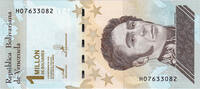 Venezuela Not Applicable Billet, 2020-09-03, 1000000 BOLIVARES -