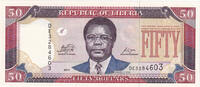 Libéria 50 Dollars Billet, KM:29d -