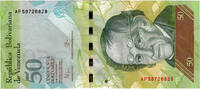 Venezuela 50 Bolivares Billet, 2015-06-23 -