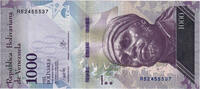Venezuela 1000 Bolivares Billet, 2017-03-23 -