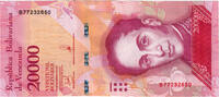 Venezuela 20,000 Bolívares Billet, 2017-12-13 -
