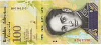 Venezuela 100 Bolivares Billet, 2017-12-13, KM:New -