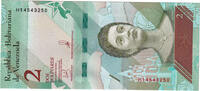 Venezuela 2 Bolivares Billet, 2018-01-15 -